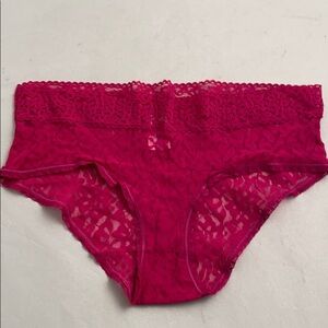 Secret Treasures magenta nylon lace panty 2XG/XXL